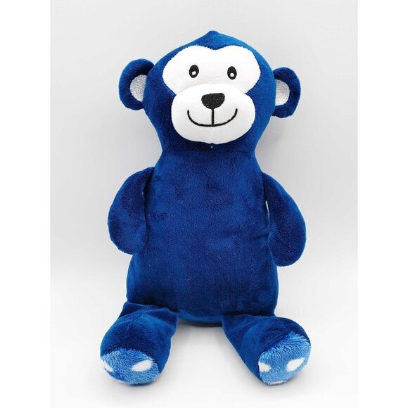 Jesse & LuLu Blue Monkey Plush 14" Stuffed Animal Baby Toy Soft Lovey - Picture 1 of 5